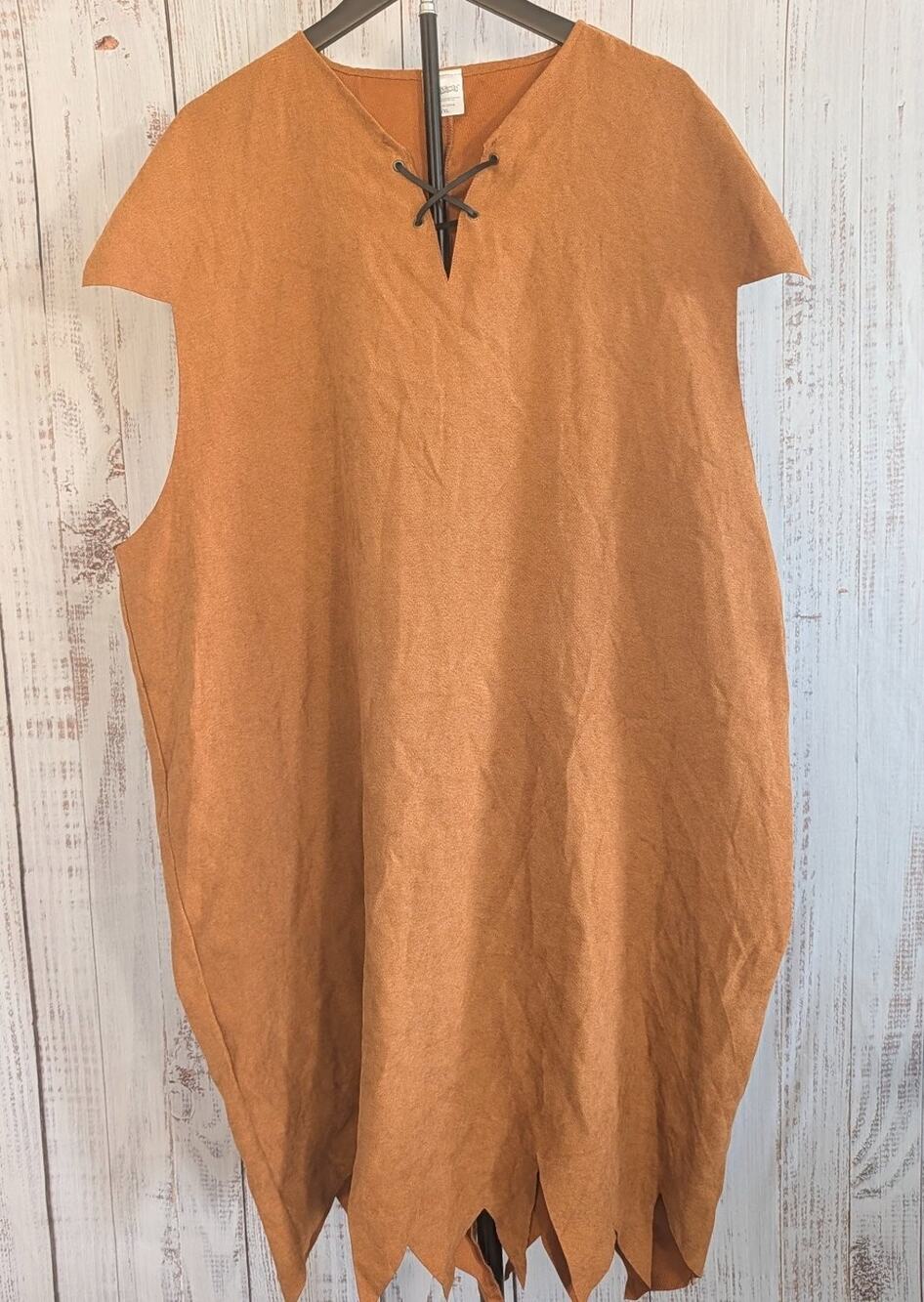 The Flintstones Barney Rubble Costume Adult L XL Spirit Halloween Tunic Caveman